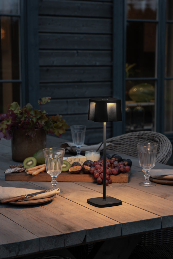 Konstsmide Nice Outdoor USB Rechargeable Table Lamp Black – from Amos Lighting + Home