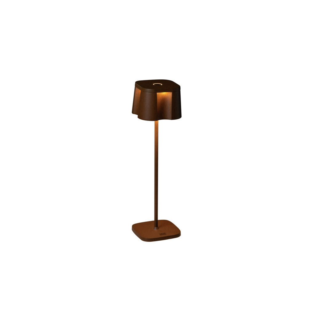 Konstsmide Nice Outdoor USB Rechargeable Table Lamp Rust – from Amos Lighting + Home