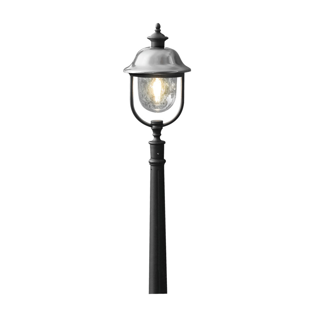 Konstsmide Parma Outdoor Bollard Black – from Amos Lighting + Home