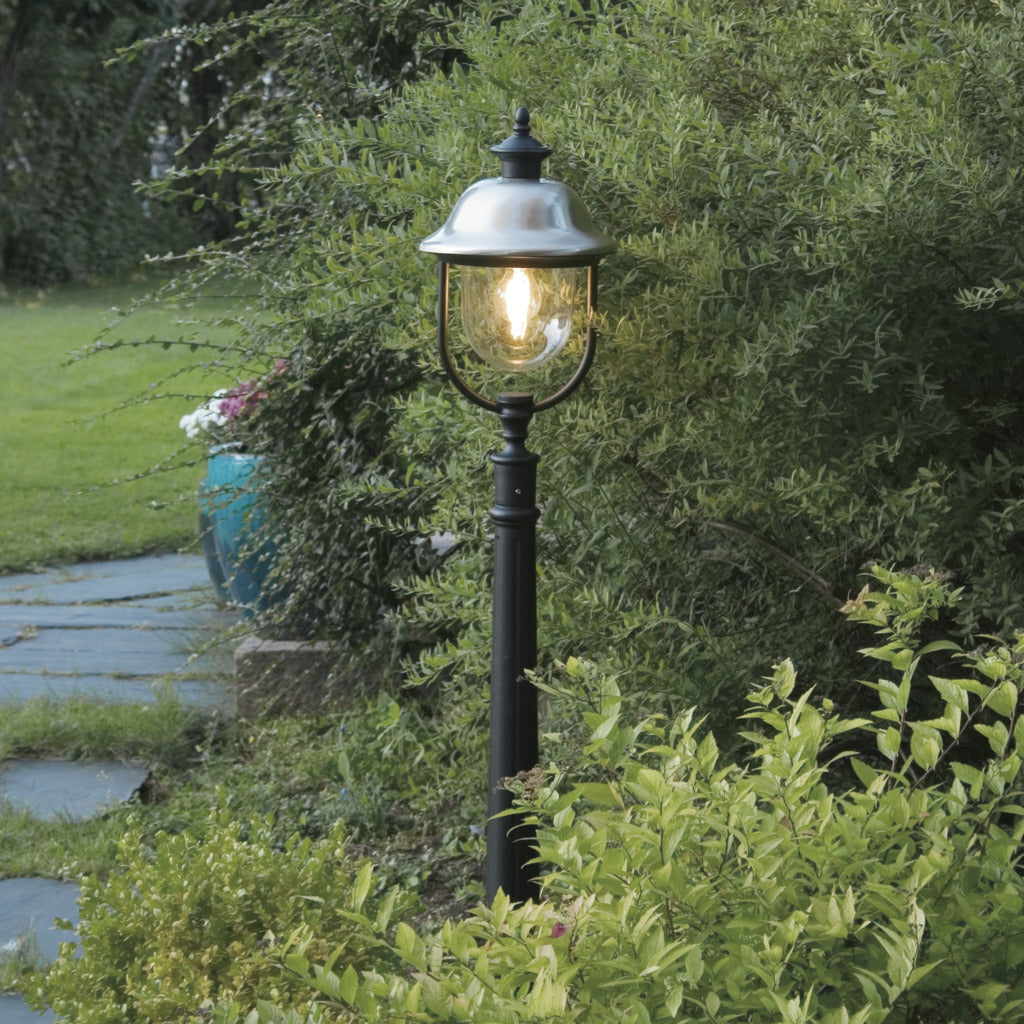Konstsmide Parma Outdoor Bollard Black – from Amos Lighting + Home