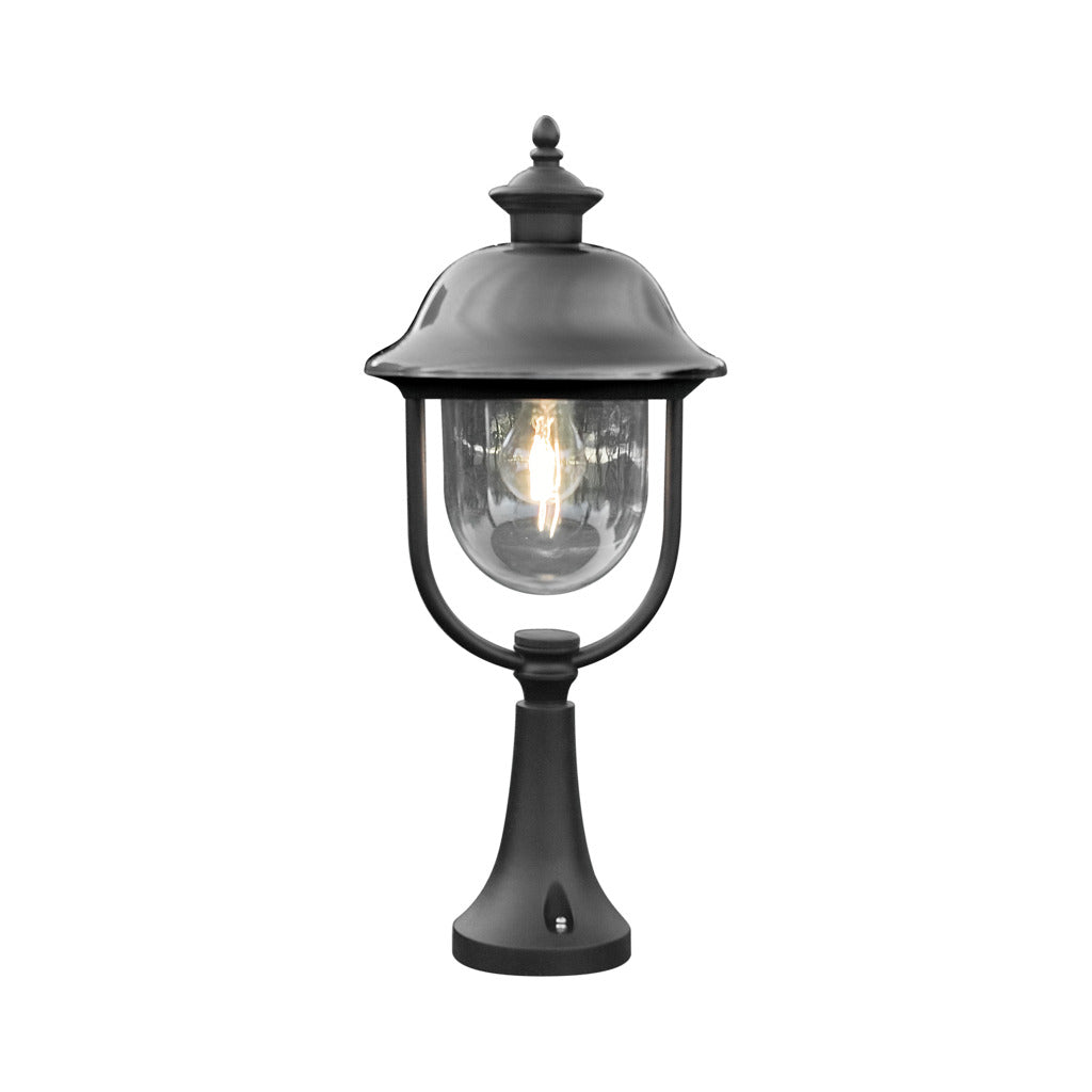 Konstsmide Parma Outdoor Pedestal Black – from Amos Lighting + Home