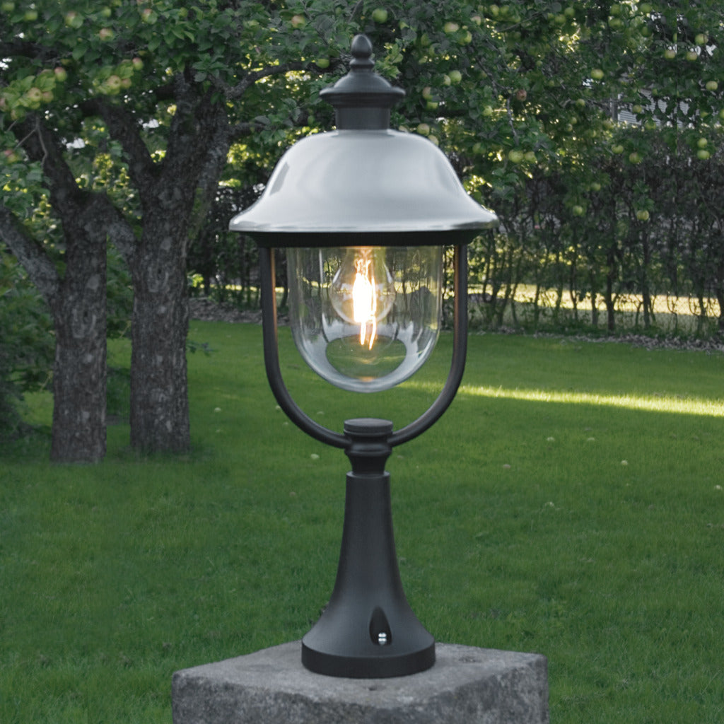 Konstsmide Parma Outdoor Pedestal Black – from Amos Lighting + Home