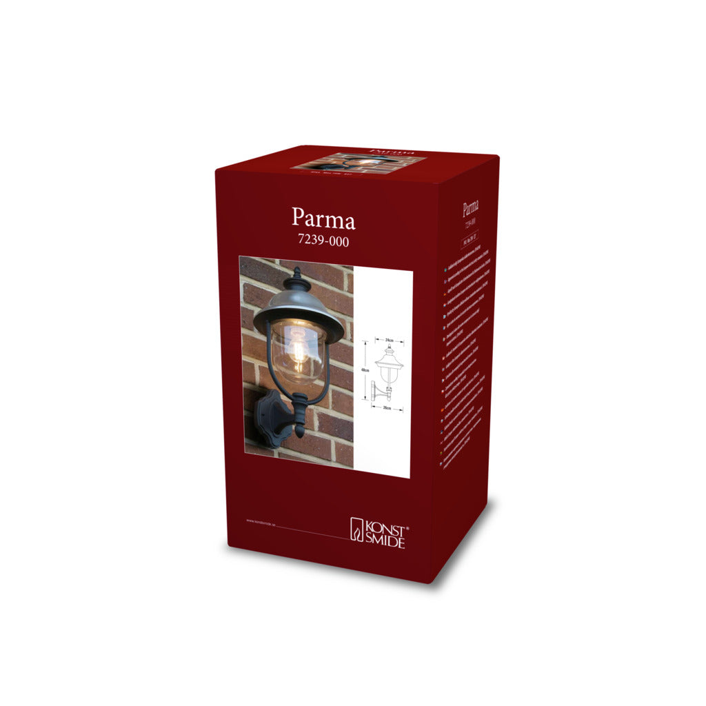 Konstsmide Parma Outdoor Wall Light Up Black – from Amos Lighting + Home