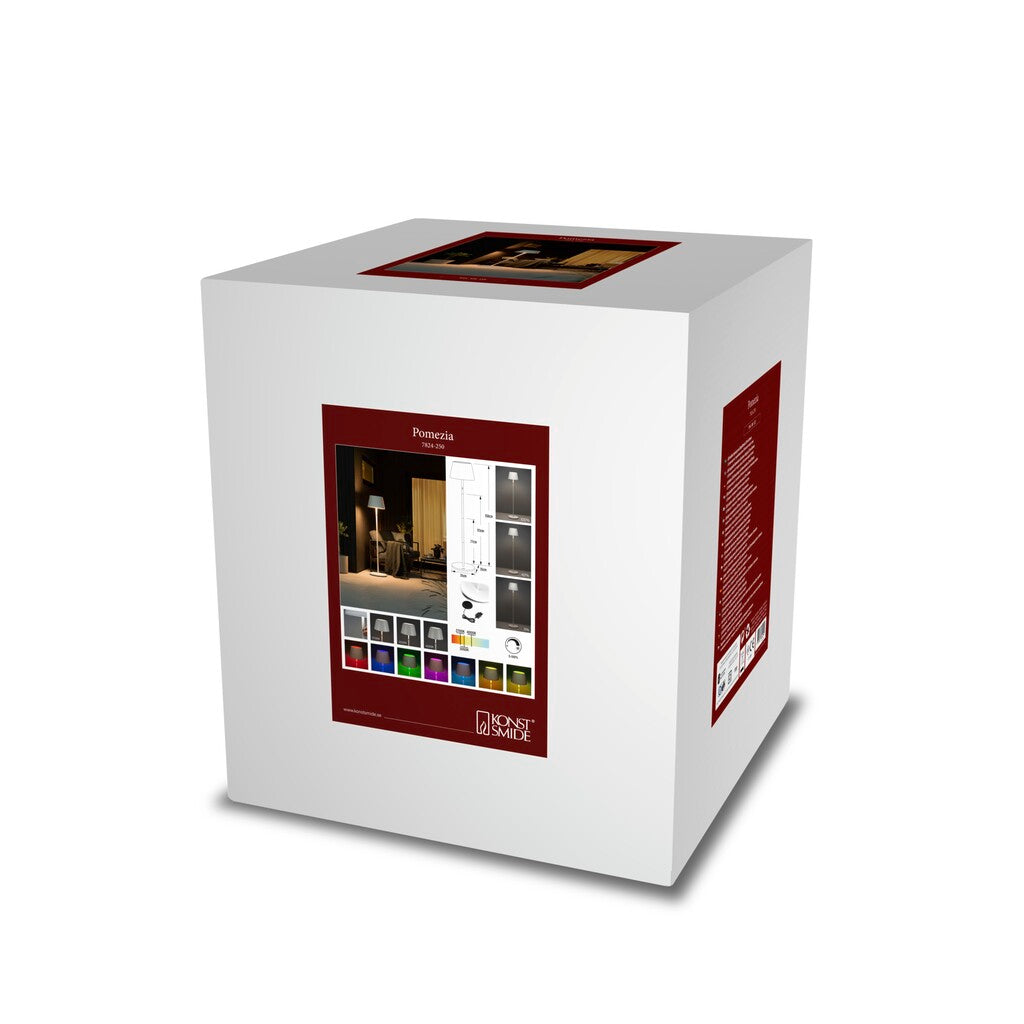 Konstsmide Pomezia Outdoor Colour Changing Floor Lamp White – from Amos Lighting + Home