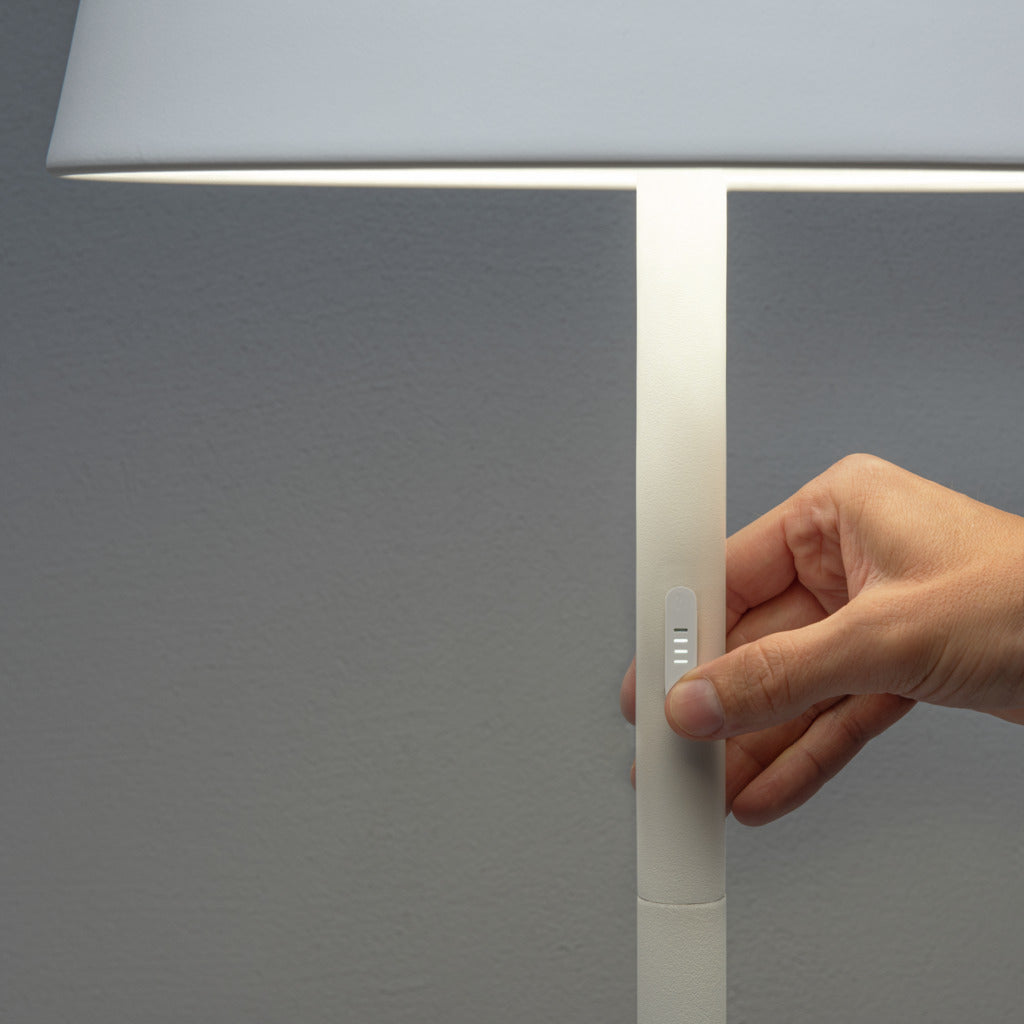Konstsmide Pomezia Outdoor Colour Changing Floor Lamp White – from Amos Lighting + Home