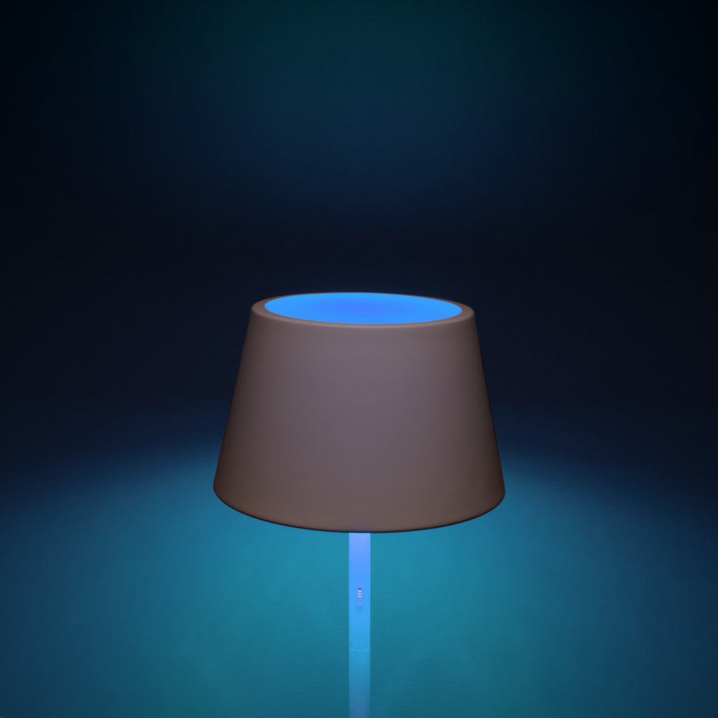 Konstsmide Pomezia Outdoor Colour Changing Floor Lamp White – from Amos Lighting + Home