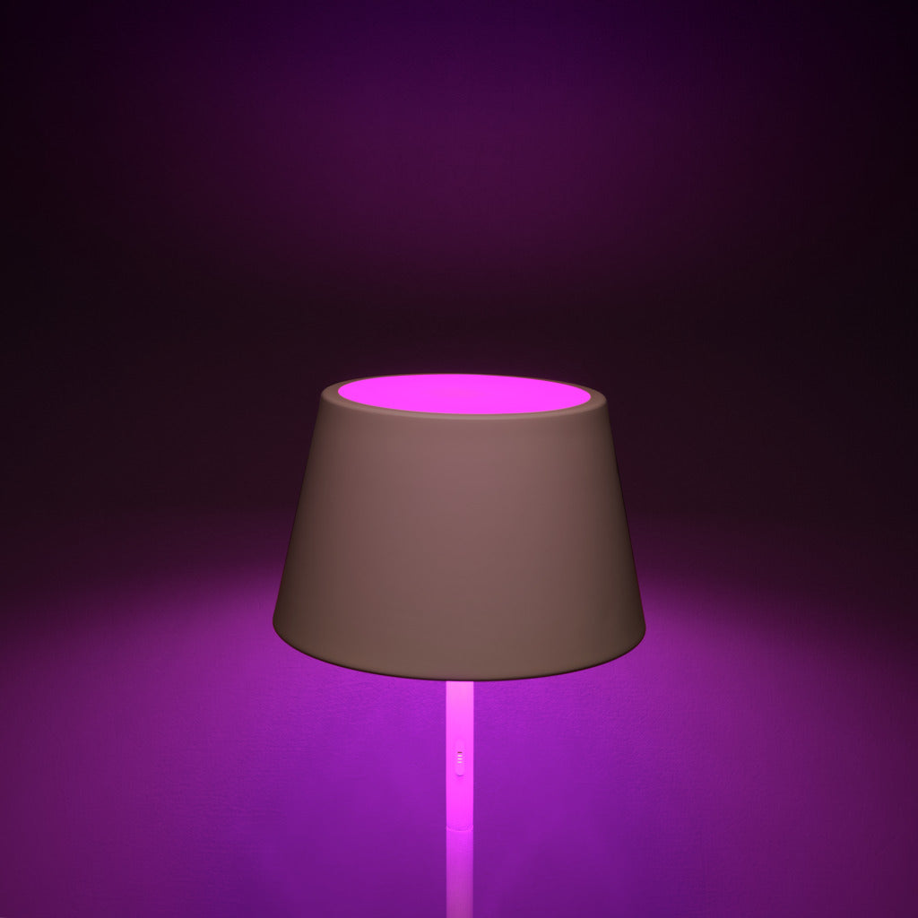 Konstsmide Pomezia Outdoor Colour Changing Floor Lamp White – from Amos Lighting + Home