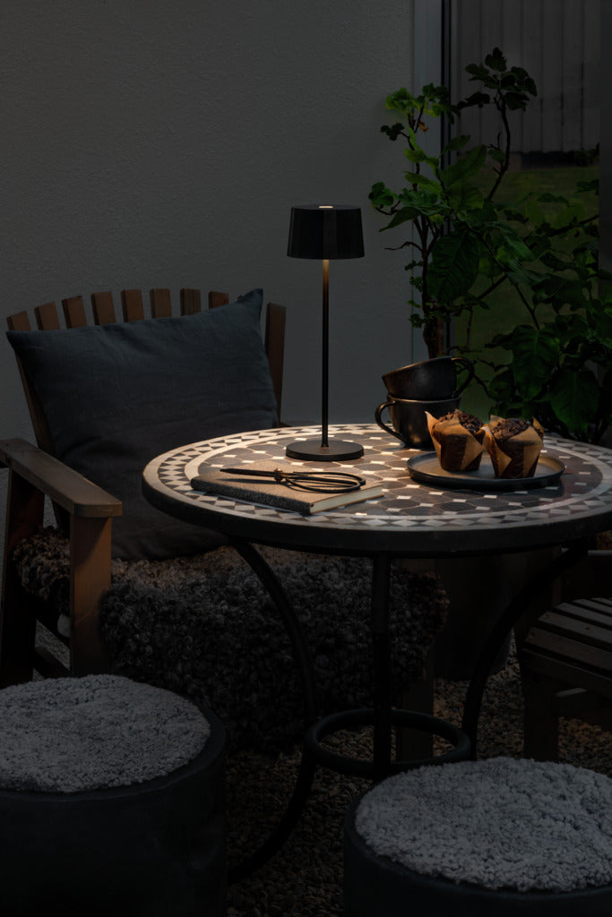 Konstsmide Positano Outdoor USB Rechargeable Table Lamp Black – from Amos Lighting + Home