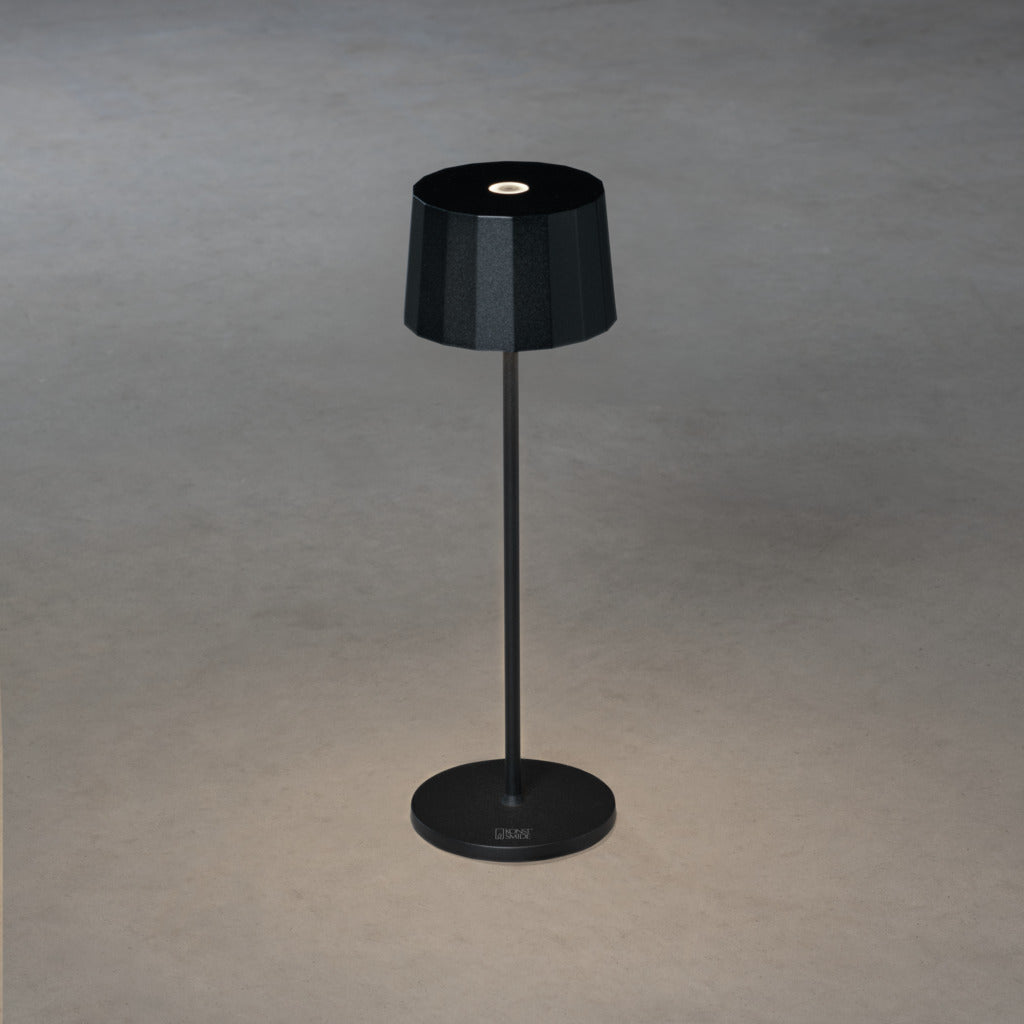 Konstsmide Positano Outdoor USB Rechargeable Table Lamp Black – from Amos Lighting + Home