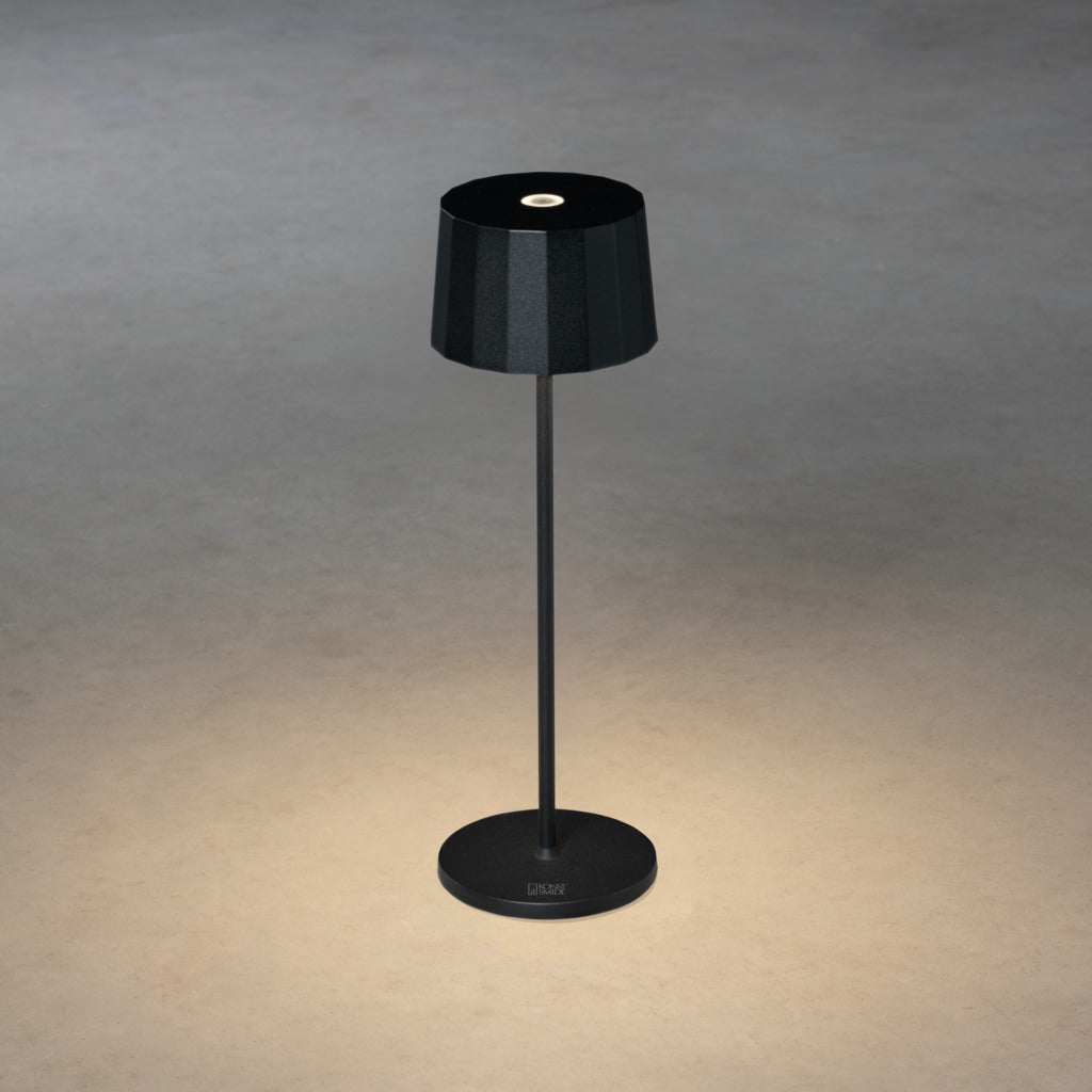 Konstsmide Positano Outdoor USB Rechargeable Table Lamp Black – from Amos Lighting + Home