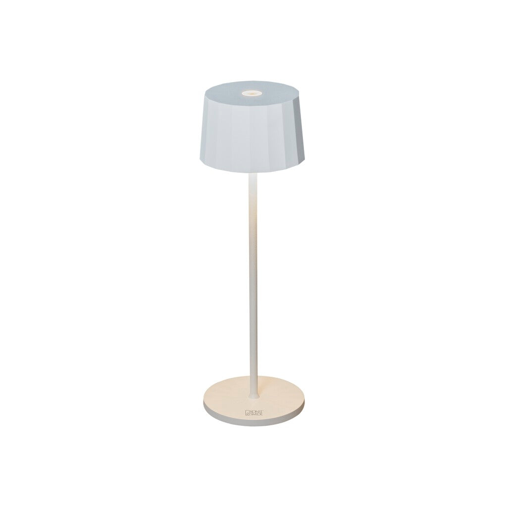 Konstsmide Positano Outdoor USB Rechargeable Table Lamp White – from Amos Lighting + Home