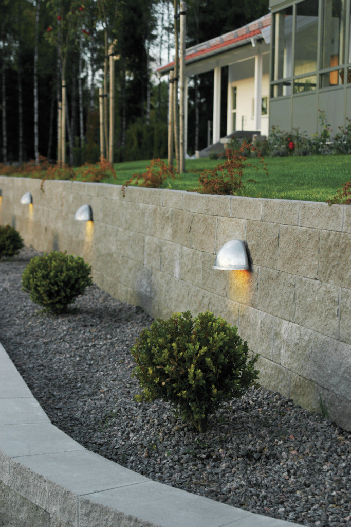 Konstsmide Torino Outdoor Wall Light Large Galvanised – from Amos Lighting + Home