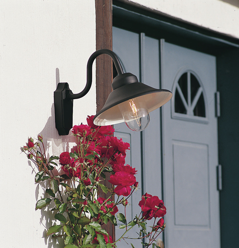 Konstsmide Vega Outdoor Wall Light Black – from Amos Lighting + Home
