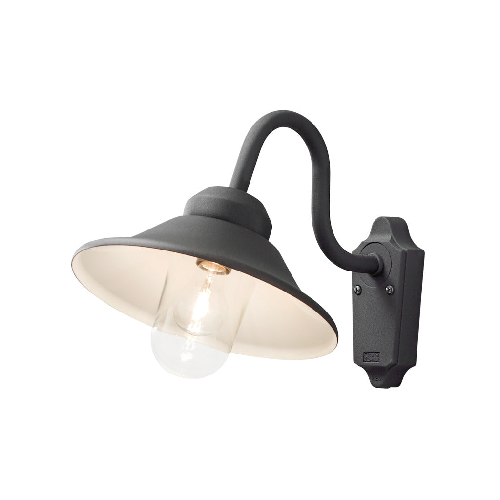 Konstsmide Vega Outdoor Wall Light Black – from Amos Lighting + Home