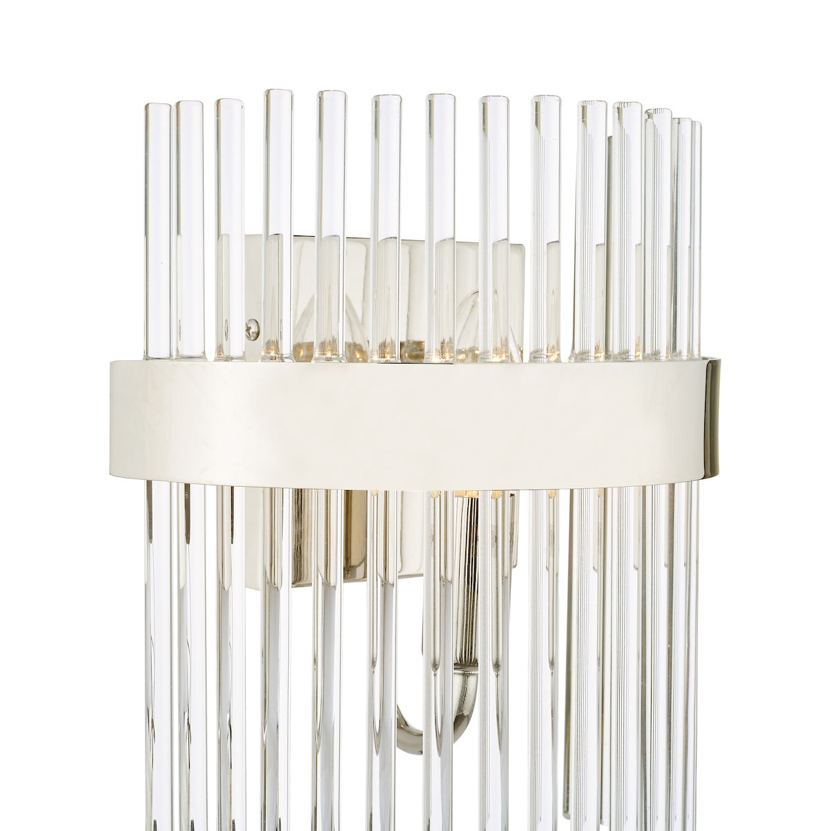 Laura Ashley Alexa Wall Light Polished Nickel with Glass Rods – from Amos Lighting + Home