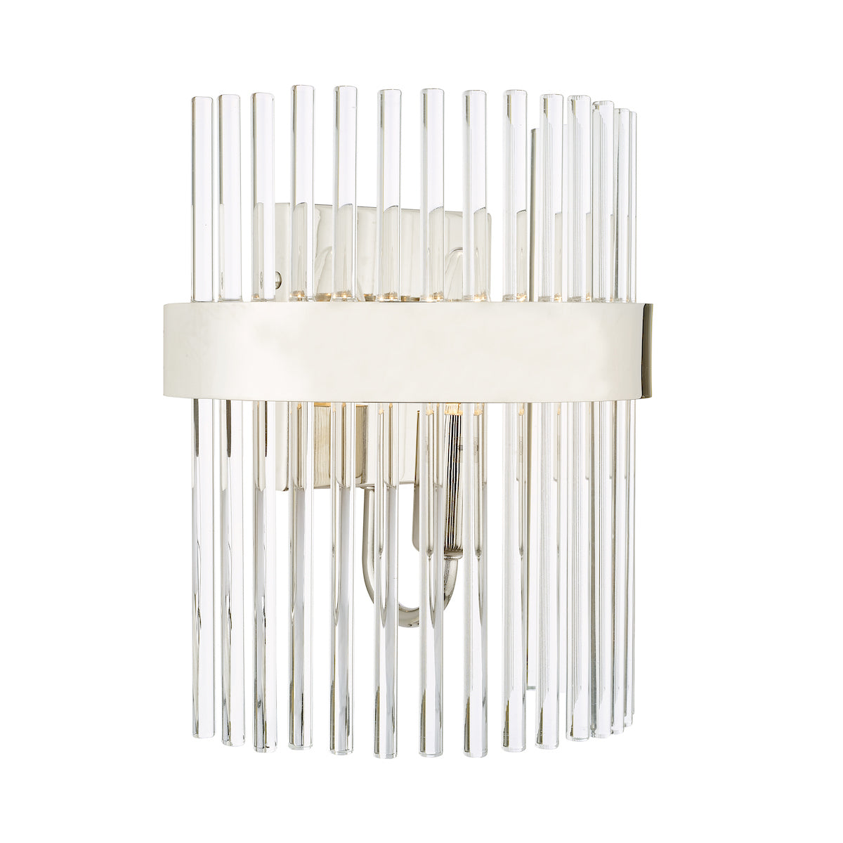 Laura Ashley Alexa Wall Light Polished Nickel with Glass Rods – from Amos Lighting + Home