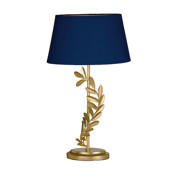 Laura Ashley Archer Table Lamp Leaf Design Gold with Shade – from Amos Lighting + Home