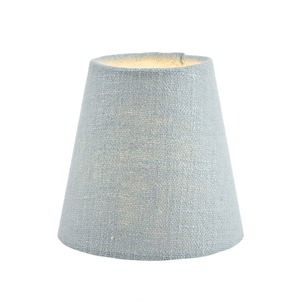 Laura Ashley Bacall Linen Empire Drum Shade Duck Egg Blue 12.5cm/5 inch – from Amos Lighting + Home