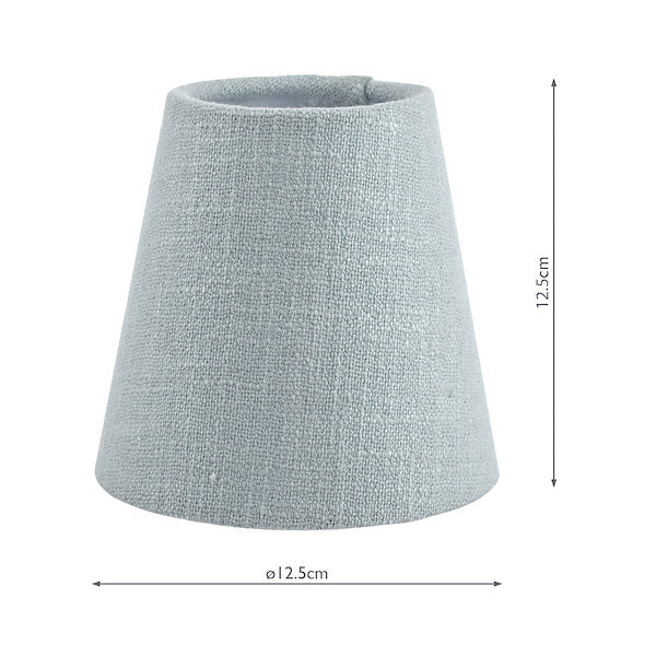 Laura Ashley Bacall Linen Empire Drum Shade Duck Egg Blue 12.5cm/5 inch – from Amos Lighting + Home