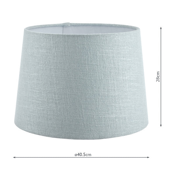 Laura Ashley Bacall Linen Empire Drum Shade Duck Egg Blue 40cm/16 inch – from Amos Lighting + Home