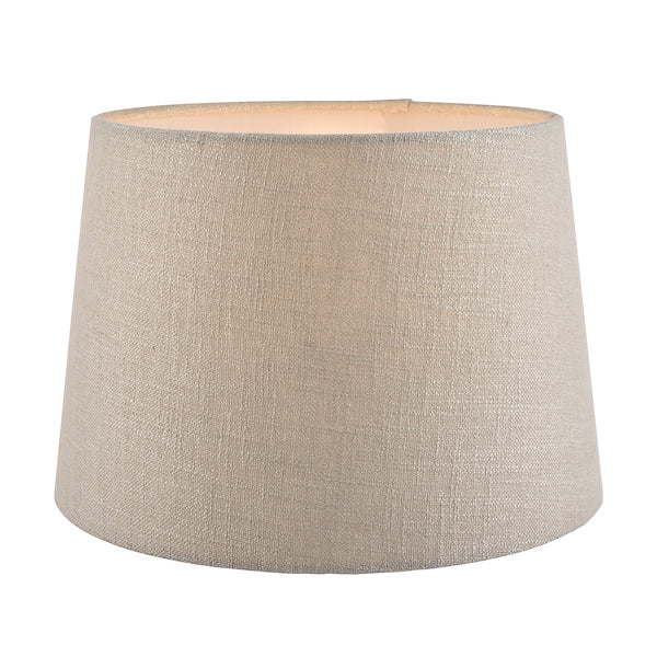 Laura Ashley Bacall Linen Empire Drum Shade Silver 25cm/10 inch – from Amos Lighting + Home