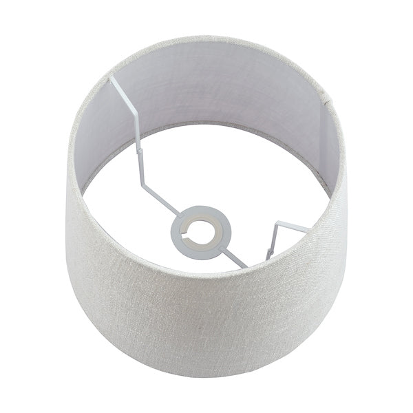 Laura Ashley Bacall Linen Empire Drum Shade Silver 30cm/12 inch – from Amos Lighting + Home