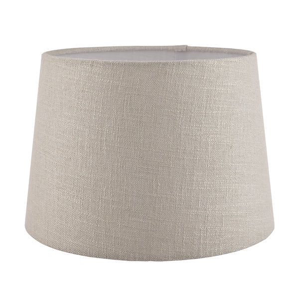 Laura Ashley Bacall Linen Empire Drum Shade Silver 40cm/16 inch – from Amos Lighting + Home