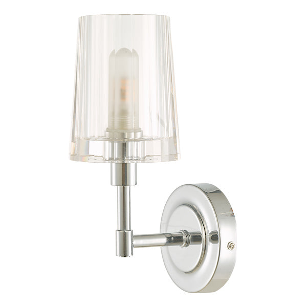 Laura Ashley Blake Bathroom Wall Light Crystal Polished Chrome IP44 – from Amos Lighting + Home