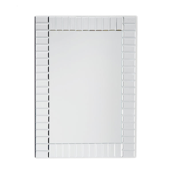 Laura Ashley Capri Small Rectangle Bevelled Mirror 60 x 45cm – from Amos Lighting + Home