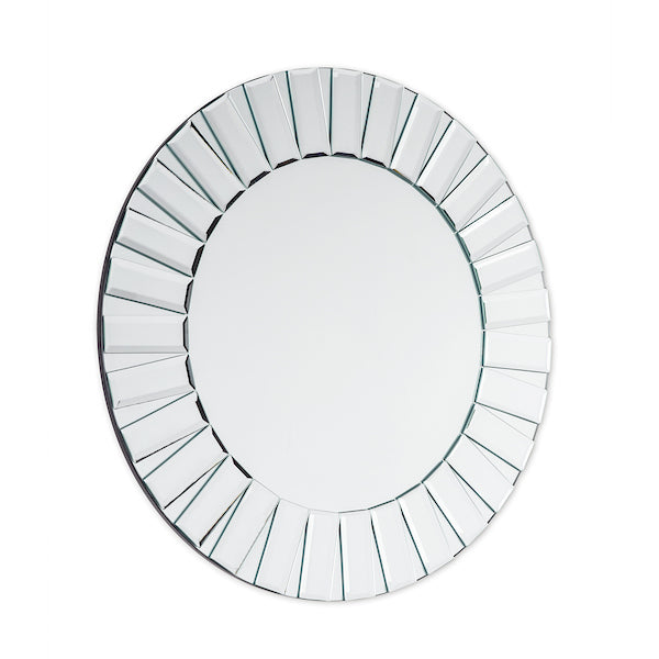 Laura Ashley Capri Small Round Bevelled Mirror 60cm – from Amos Lighting + Home