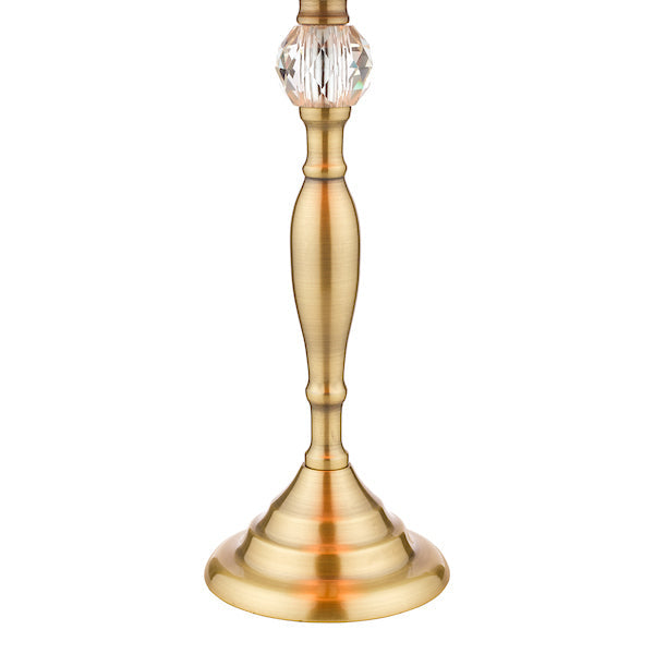 Laura Ashley Ellis Table Lamp Antique Brass with Ivory Shade – from Amos Lighting + Home