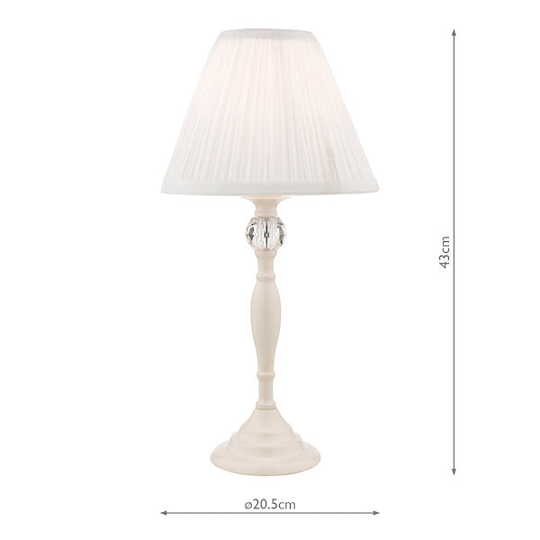 Laura Ashley Ellis Table Lamp Cream Ivory Shade – from Amos Lighting + Home