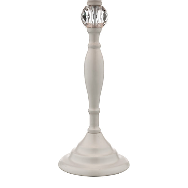 Laura Ashley Ellis Table Lamp Grey Table Lamp Ivory Shade – from Amos Lighting + Home