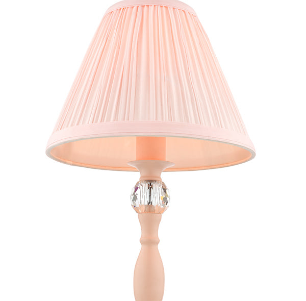 Laura Ashley Ellis Table Lamp Pink with Blush Shade – from Amos Lighting + Home