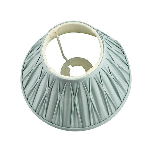 Laura Ashley Fenn Silk Empire Drum Shade Duck Egg 20cm/8 inch – from Amos Lighting + Home