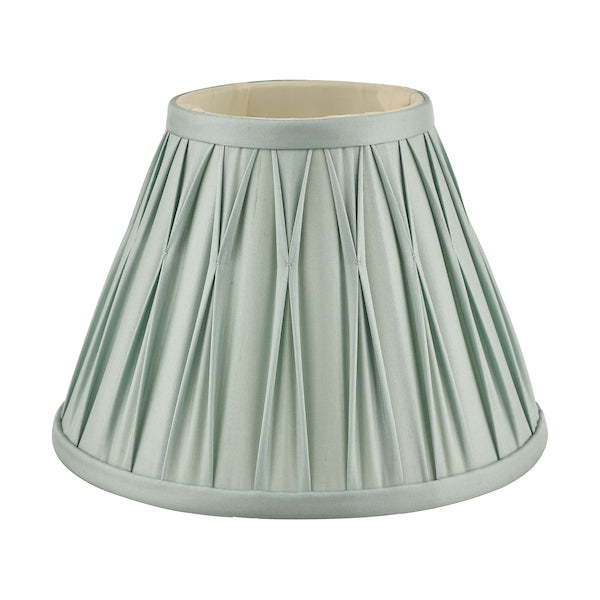 Laura Ashley Fenn Silk Empire Drum Shade Duck Egg 20cm/8 inch – from Amos Lighting + Home
