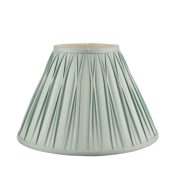 Laura Ashley Fenn Silk Empire Drum Shade Duck Egg 25cm/10 inch – from Amos Lighting + Home
