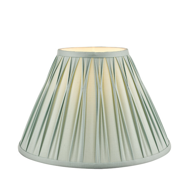 Laura Ashley Fenn Silk Empire Drum Shade Duck Egg 30cm/12 inch – from Amos Lighting + Home