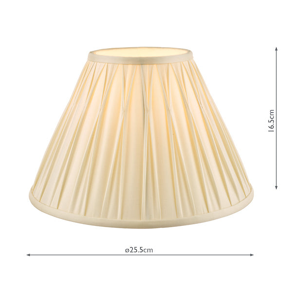 Laura Ashley Fenn Silk Empire Drum Shade Ivory 25cm/10 inch – from Amos Lighting + Home