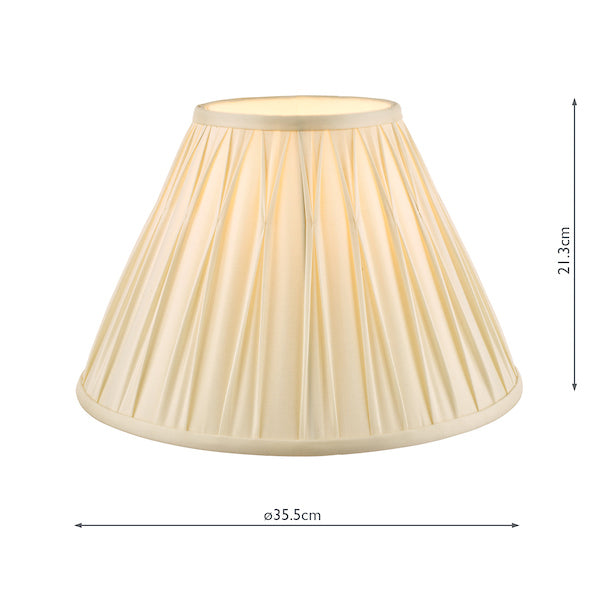 Laura Ashley Fenn Silk Empire Drum Shade Ivory 35cm/14 inch – from Amos Lighting + Home