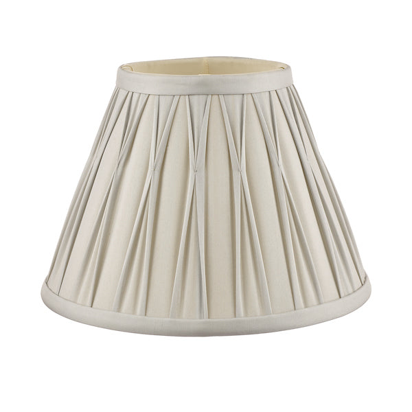 Laura Ashley Fenn Silk Empire Drum Shade Silver 20cm/8 inch – from Amos Lighting + Home