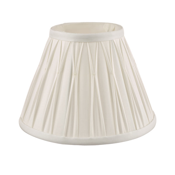 Laura Ashley Fenn Silk Empire Drum Shade White 20cm/8 inch – from Amos Lighting + Home