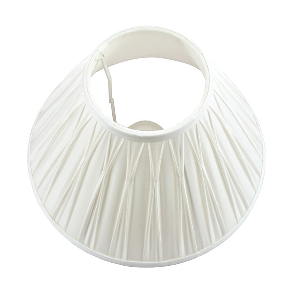 Laura Ashley Fenn Silk Empire Drum Shade White 40cm/16 inch – from Amos Lighting + Home