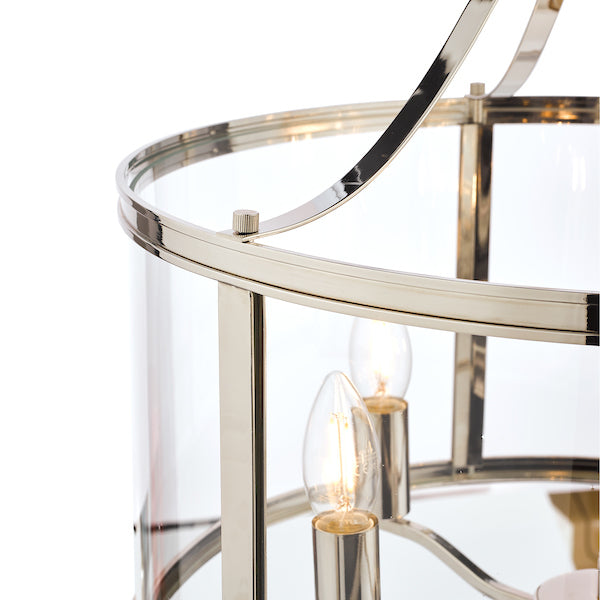 Laura Ashley Harrington 5 Light Pendant Polished Nickel – from Amos Lighting + Home