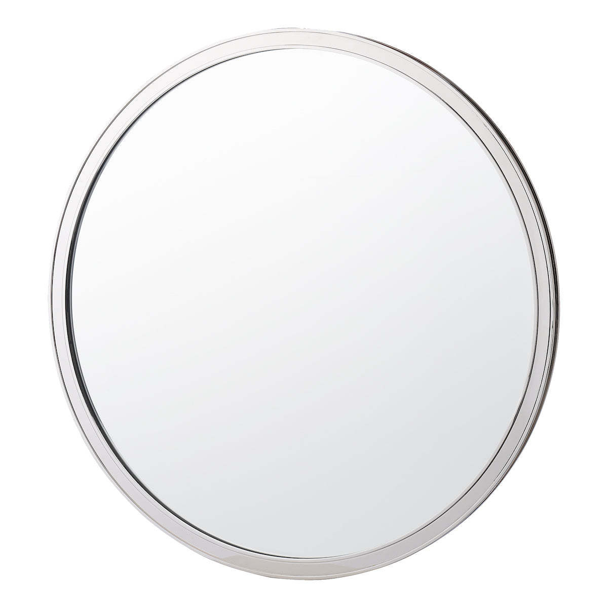 Laura Ashley Harrington Mirror Polished Nickel 60 X 60cm – from Amos Lighting + Home
