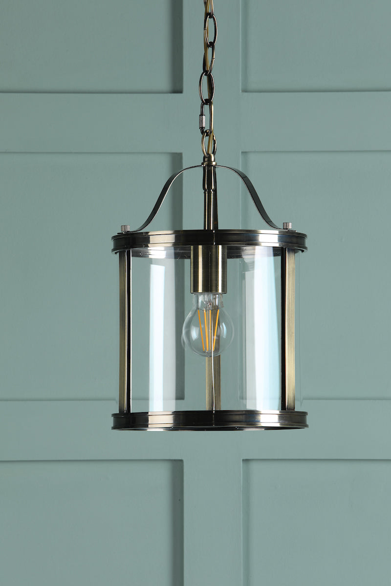 Laura Ashley Harrington Single Pendant Antique Brass – from Amos Lighting + Home