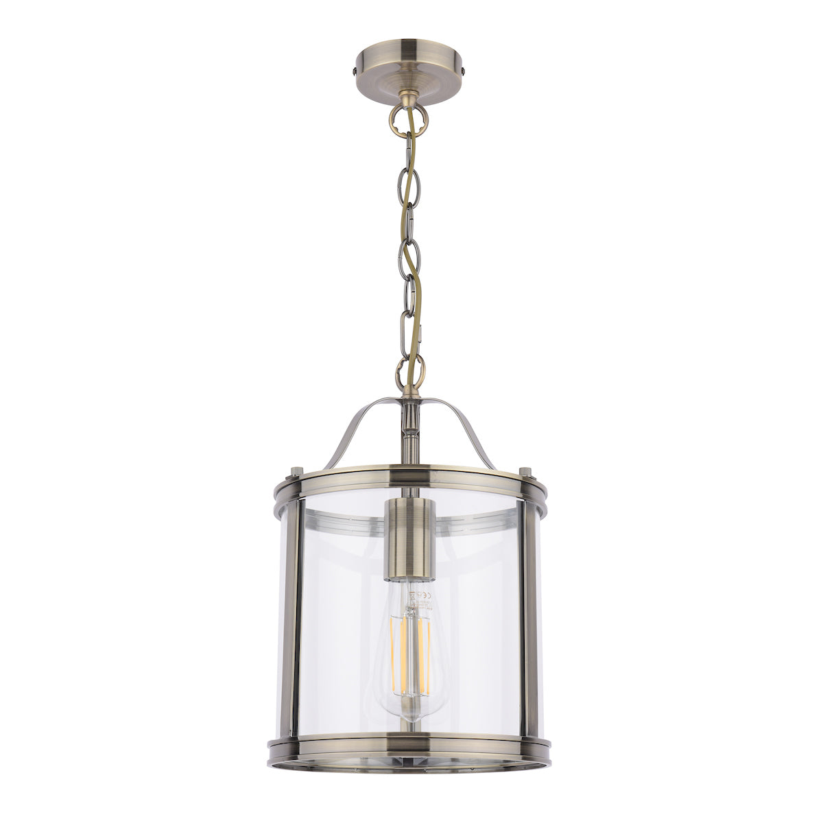 Laura Ashley Harrington Single Pendant Antique Brass – from Amos Lighting + Home