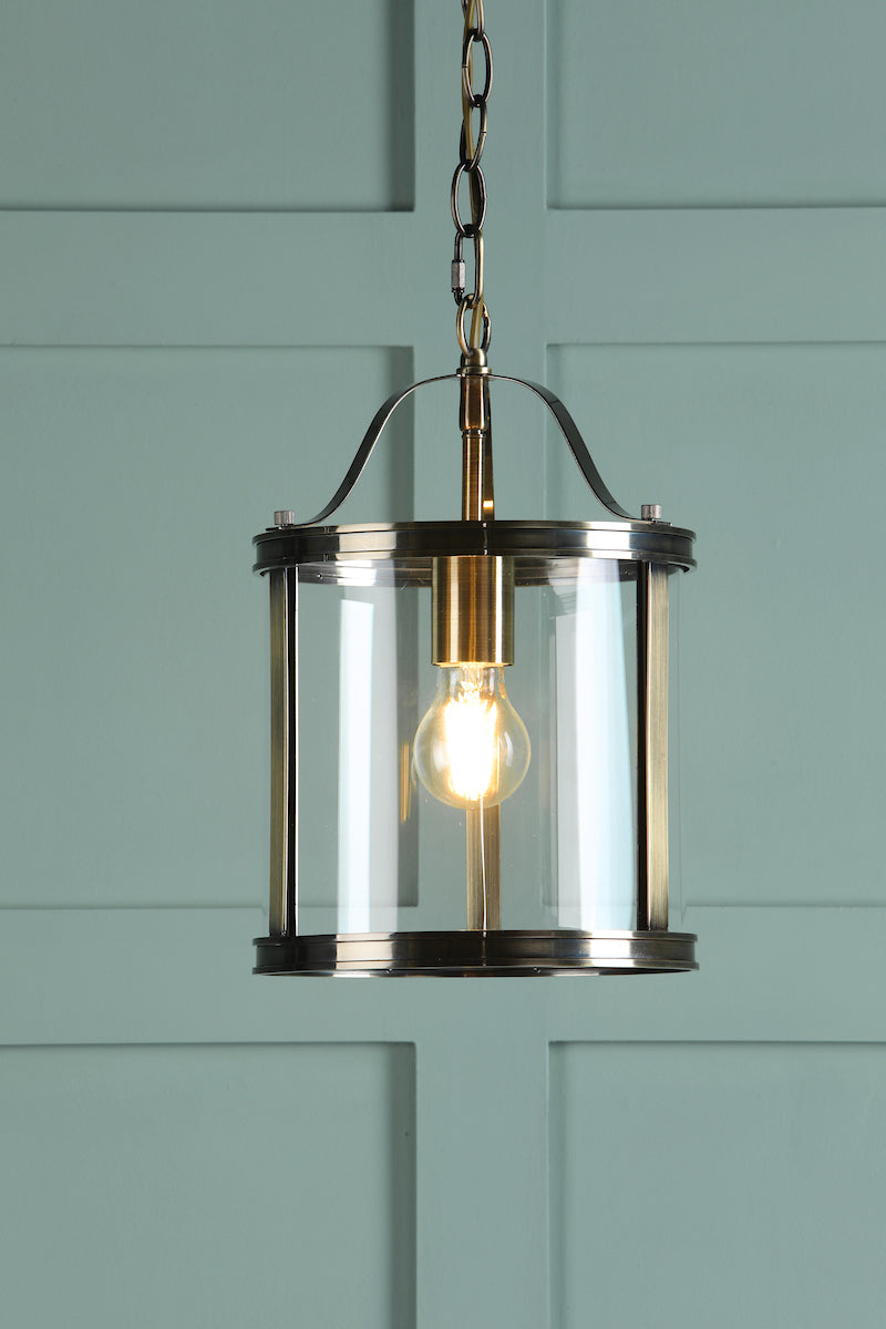 Laura Ashley Harrington Single Pendant Antique Brass – from Amos Lighting + Home