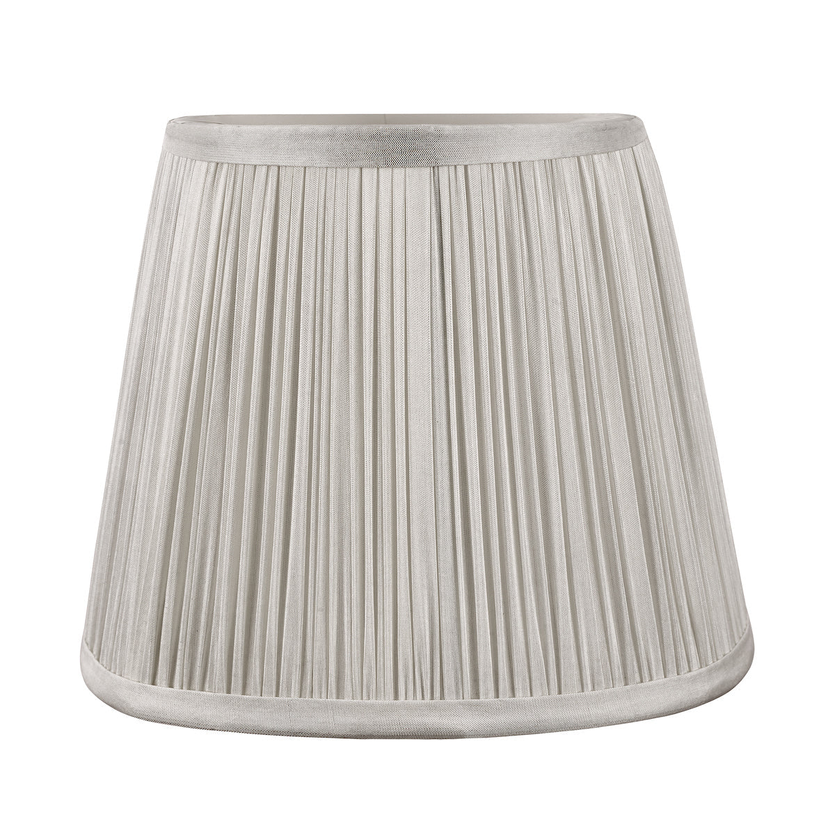 Laura Ashley Hemsley Silk Shade Silver 14cm/5 inch – from Amos Lighting + Home
