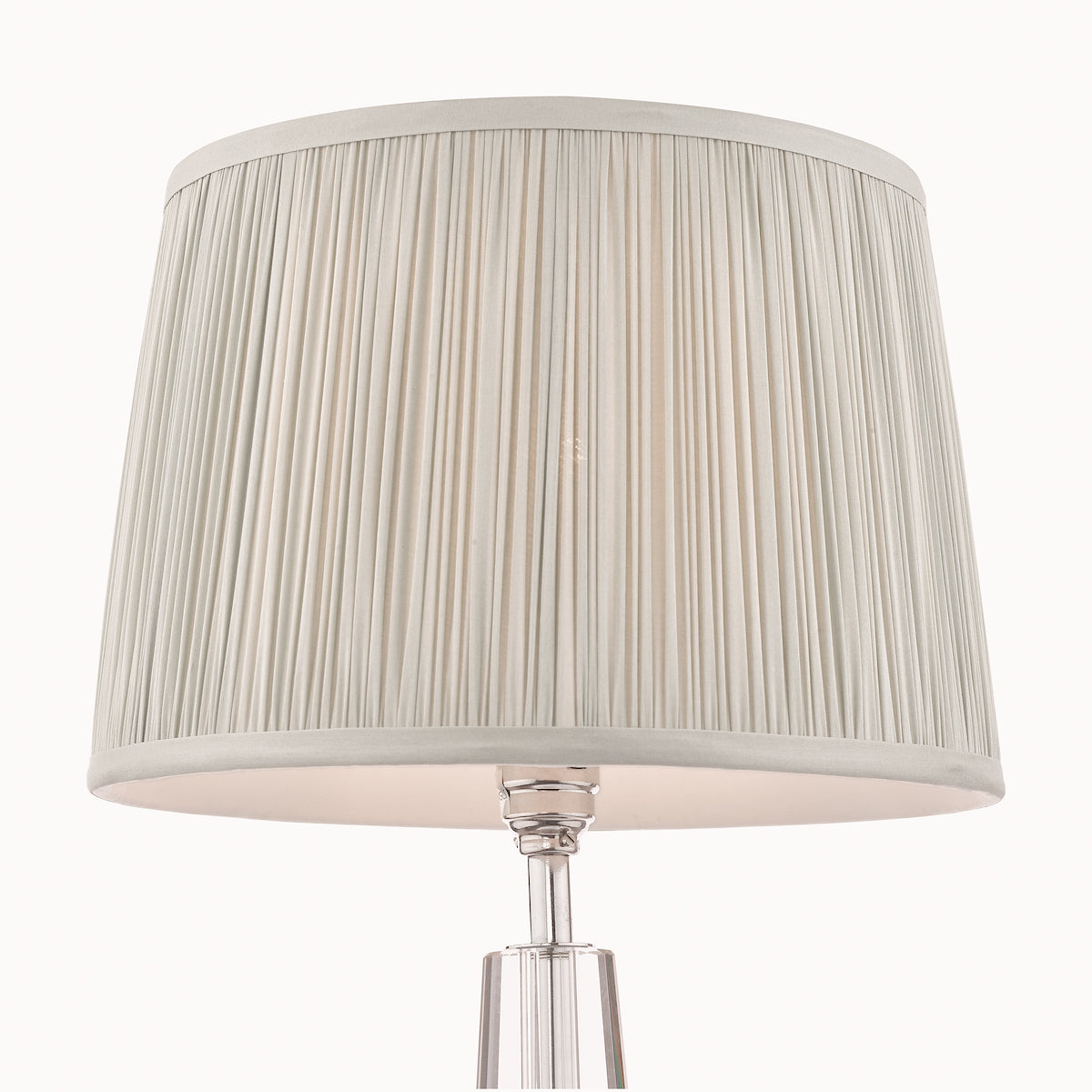 Laura Ashley Hemsley Silk Shade Silver 40.5cm/16 inch – from Amos Lighting + Home